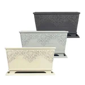 피클레온 엘레강스 스텐딩 사각 화분 32x14x17cm 스탠 장식 디자인 실내 식물 인테리어 소품 정원 꾸미기