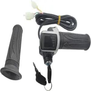 전기 자전거 스쿠터 트위스트 스로틀 그립 키 잠금 기능이 있는 48V LCD 디스플레이