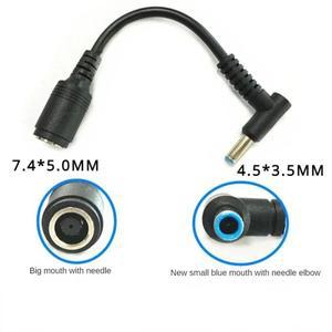 HP Dell 블루 팁용 DC 전원 충전기 컨버터 훌륭한 교체 어댑터 커넥터 케이블 7.4mm  4.5mm 1개