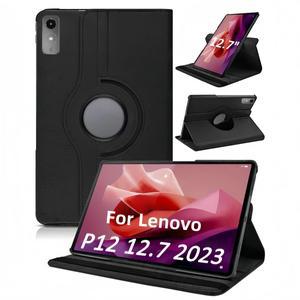 Lenovo Xiaoxin Pad Pro 12.7  케이스 360 회전 스탠드 Coque Tab P12 인치 TB-370FU 태블릿 커버 Funda