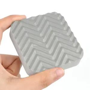 살림픽 4P 진동방지패드 그레이 사각방진고무