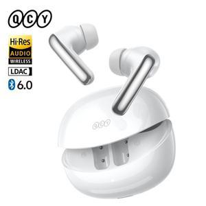 QCY MeloBuds N60 무선 블루투스 6.0 이어폰 하이브리드 ANC 헤드폰 LDAC 하이 레졸루션 오디오 코액셜 듀