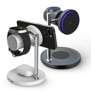 트리니 Qi2 25W BLDC 쿨링팬 애플+갤럭시 지원 맥세이프 3in1 초고속 무선충전기 TR-Qi25W