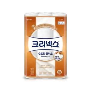 크리넥스 수프림 플러스 3겹 화장지 40m x 30롤