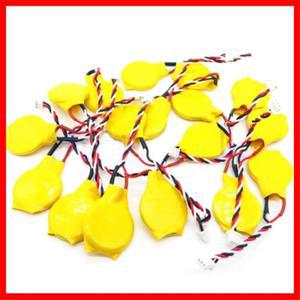 10Pcs CR2032 배터리 와이어 2/3Pin 노트북 BIOS CMOS 배터리-노트북 마더보드 3V 접착제 포함 230MAH