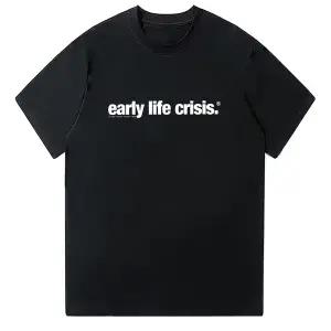 반팔니트 니트반티 니트티셔츠 반니트 Nettspend Early Life Crisis 티셔츠 Merch Letter 그래픽 T 셔츠 패