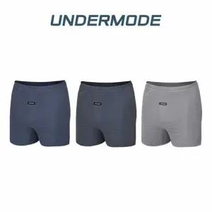 언더모드 남자 트렁크 팬티 3종 세트 인견 스판