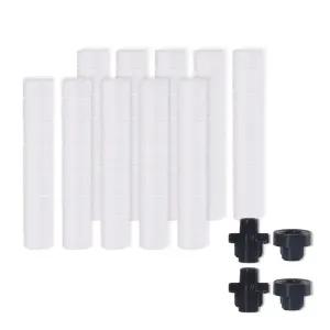 샤워기 호환 녹물필터 벌크형 10개입 대용량 교체필터 리필