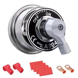 스퍼트 배터리 분리 스위치 12V 24V 48V 헤비 듀티 차단 전원 솔레이터 200A 고전압 자동차 차량 트럭 윈치