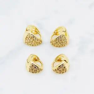 [미니라인] 큐빅 럭셔리 반짝 드롭귀걸이 무알러지 F0440