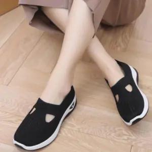 발편한 슬립온 신발 중년 단화 화 할머니 가벼운 여성