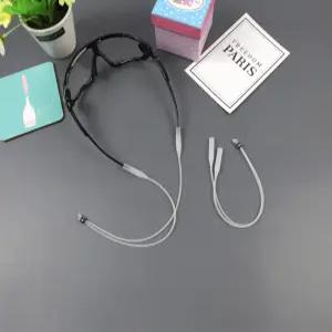 안경 목걸이 끈 분실방지 실리콘 스트랩 백색1P