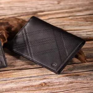 [매장 정품] 닥스 명함카드지갑 블랙 소가죽 체크 엠보 선물 추천