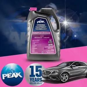 벤츠 A220 W176 (M260) 피크 PEAK OAT 핑크 냉각수 3.78리터 1개 실리케이트 무첨가