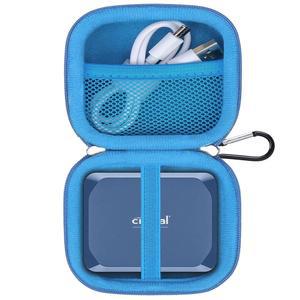 중요한 X10 / X9 Pro SSD 1TB 2TB 4TB 6TB 8TB 휴대용 외장 솔리드 스테이트 드라이브, 하드 충격 방지 발수 저장 여행 가방, 파란색