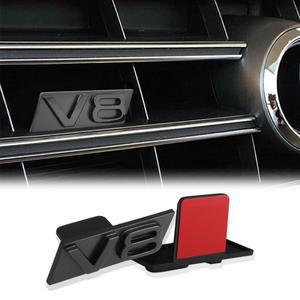 3D ABS 자동차 전면 그릴 엠블럼 스티커 장식 개조 액세서리 W12 V6 로고 배지 (아우디 S라인 TT A1 용)