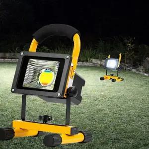 led 휴대용 캠핑용 조명등 충전식 작업등 야외 랜턴 투광기 삼각대 다용도 비상 간이 무선