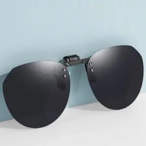 편광 선글라스 탈부착 운전용 아웃도어 클립온 선글라스 가벼운 햇빛차단 레저용 스포츠 자전거 안경집