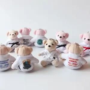 등판 커스텀 주짓수 도복 곰돌이 인형 키링 승급 선물 지수 굿즈 커플 열쇠 가방 고리 홀더 가방링 곰링 링