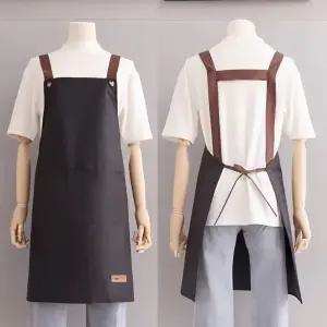 H형 다용도 방수 앞치마 주방 공방 카페 제과제빵 바리스타 꽃꽂이 단체복 청소용 주방용 남여공용 업소용