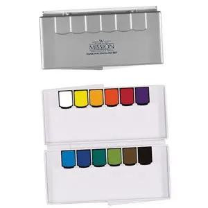 고체 물감 전문가용 휴대용 미술용 고체 수채 물감 수채화 12색 학생용 그리기 팔레트 드로잉 재료 학원