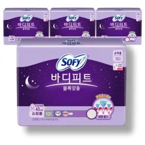 쏘피 바디피트 볼록맞춤 안심숙면 슈퍼롱 10개 x 4팩