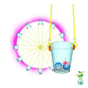 과학실험키트-NEW LED 쥐불놀이 만들기(불놀이야)-중형 1인용-전통놀이키트 민속놀이키트