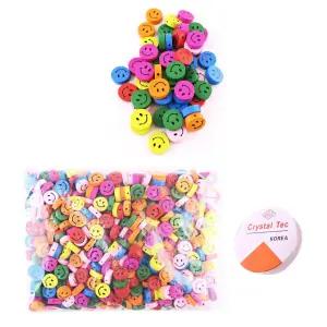 나무비즈 나무구슬 (중포장)-스마일원형 16mm 구슬꿰기 팔찌만들기 [AZK9536]