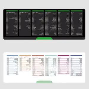 엑셀 단축기 마우스 패드 장패드 L 800x300x4mm