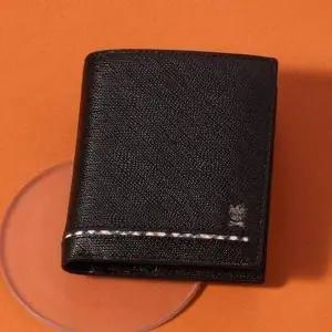 [닥스](강남점)DBWA6E622BK [ALEXANDER][알렉산더] 블랙 체크 라인 포인트 중지갑