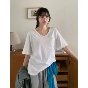 [공구우먼] 기본중의 기본템 데일리 유넥 반팔 티셔츠 86702 빅사이즈 여성의류