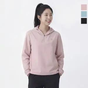 [웨스트우드] 여성 후드 우븐 집업티_WQ1WCTS308