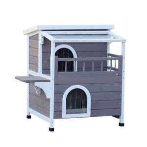 실외고양이집 길냥이집 원목 캣타워 하우스 대형 방수 빌라