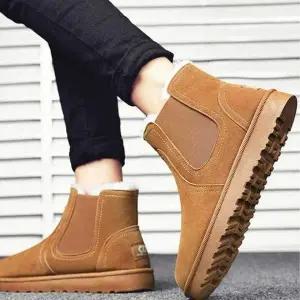 남성용 겨울 방한 첼시 부츠 발편한 따뜻한 워커 신발