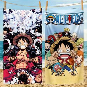 애니메이션 원피스 루피 기어 5 비치 타월 극세사 모래가 필요 없는  건조 풀 여성 체육관 샤워 캠핑 선물