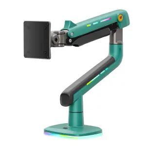 노스바유 NB 팬텀 고중량 싱글 RGB 모니터암 거치대 올리브그린