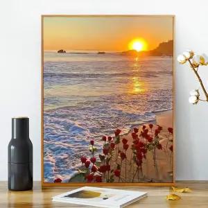 피포페인팅 DIY 명화그리기 장미 유화그리기 집콕 취미/액자/전시/환경미화/거실/교실/미술/취미활동/그림