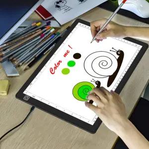 드로잉 패드 led라이트박스 조절 밝기 a3 a4 테이블 케이블