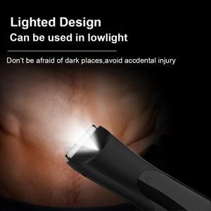 남성용 바디 제모기 전기 쉐이버 비키니 트리머 충전식 민감한 부위 헤어