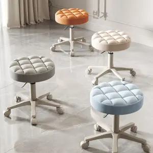 화이트 리프트 보조 원형 바퀴 보조의자 미용 회전 바퀴달린