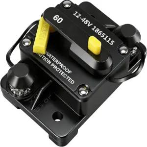 1865115 민 코타 12V/24V/36V/48V 전기 트롤링 모터용 MKR-27 회로 차단기 교체 - 60A 방수