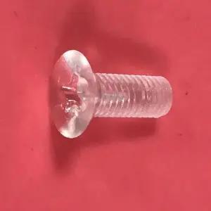 호환  제제허브 20개 M4 PC 투명 나사 십자 평머리 나사 플라스틱 볼트 절연 볼트 폴리카보네이트 6-25mm