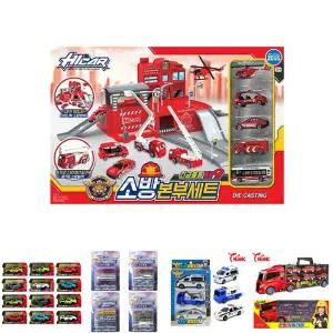 출동 119 소방 본부 세트 주차장 놀이 작동 자동차/소방차/장난감/장난감차/유아/완구/키즈/어린이/선물