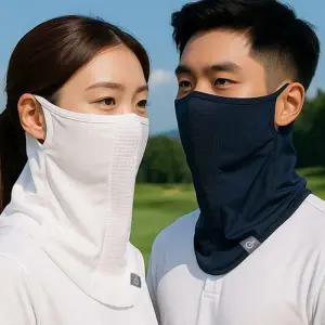 여름 쿨 마스크 드라이브 자외선 메쉬 스포츠 마스크 통기성 김서림 가벼운 신축성 호흡 건조 얇은 흡수