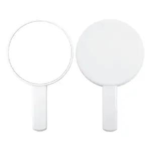 마카롱 원형손거울 화이트/손거울/손잡이거울(394) 거울 손거울 벽거울
