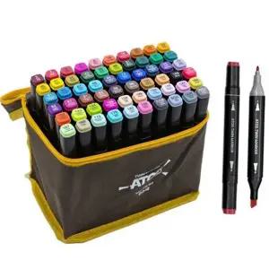 캘리그라피 마카펜 드로잉 마카펜 60색 전문가용 미술용 휴대용 케이스