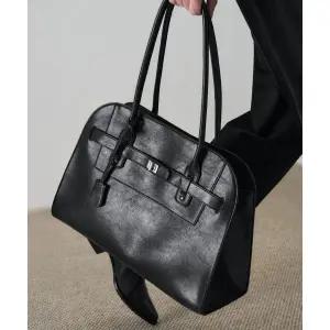 매장정품 드로우핏 DRAW FIT 모나크 레더 벨티드 숄더백 [BLACK] DFBG6101BK 220175