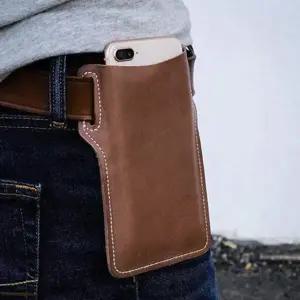 핸드폰 벨트 백 가죽 힙색 파우치 휴대폰 벨트 백 허리 케이스 걸이