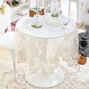 118cm 인형 집 미니어처 레이스 식탁보 및 카펫: 1/6/1/12 스케일 미니 주방 거실 장면 데스크탑 장식 모델