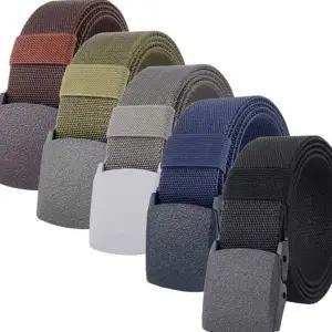 남성 청바지 벨트 나일론 신축성 아웃도어 남성 캐주얼 벨트 등산 플라스틱 남자무 데일리 사계절 남성무